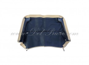 complete beige tarpaulin with mounting parts