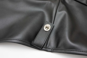 complete black tarpaulin with mounting parts