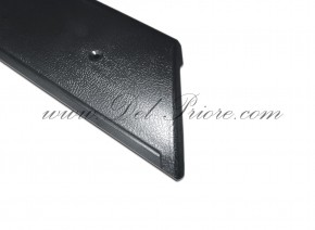 Moulure supérieure pour panneau de porte, plastique noir, gauche