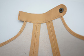 Handbremsabdeckung beige , Kunstleder