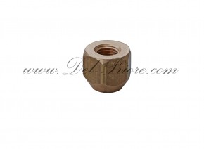 Dado ruota aperto, filettatura destra, ottone
