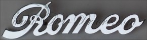 Ecriture chromée Alfa Romeo (2 pièces)