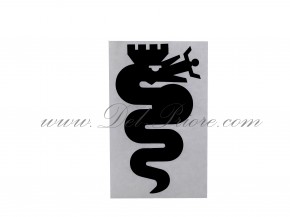 adesivo Alfa Romeo serpente rosso, nero, giallo o verde ca. 10cm