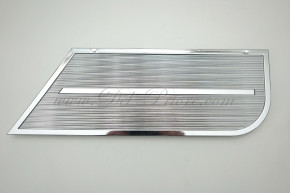 chrome plate, on door covering passerger door lower