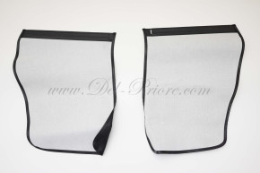 Set (2) Side covers, black, with metal mounting brackets
